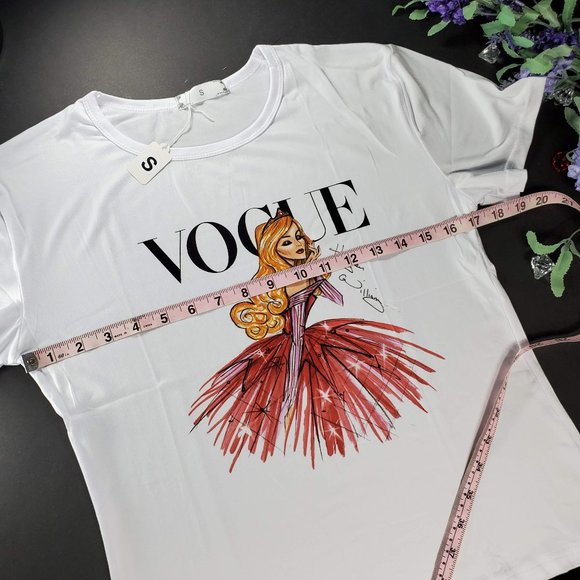 Vogue Disney Princess Aurora White T-Shirt - Picture 11 of 11